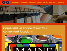 Tablet Screenshot of mainepaintco.com